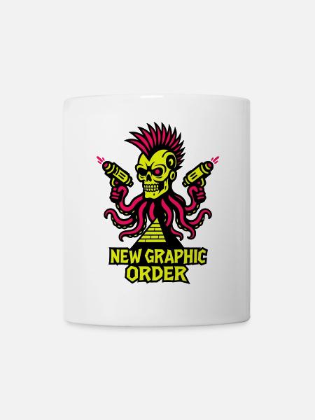 NGO Skull Punk - Tasse - Weiß