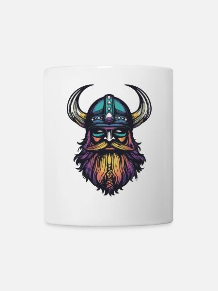 Wikinger Helm - Tasse - Weiß