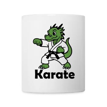 Karate Drache - Tasse - Weiß - Vorne