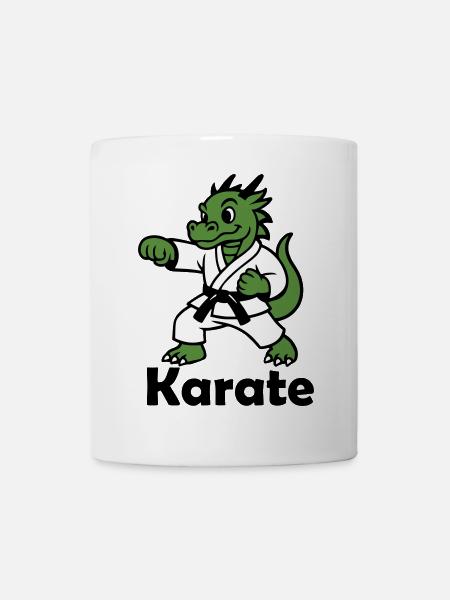 Karate Drache - Tasse - Weiß