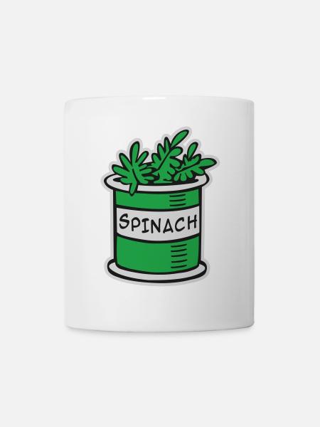 Spinat - Tasse - Weiß
