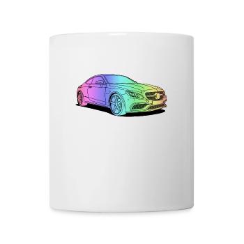 cool car colourful - Mug - white - Front