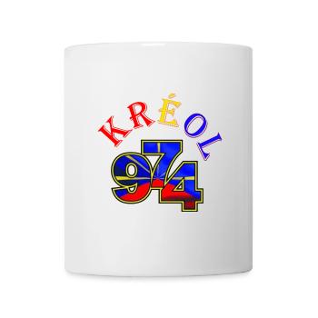 Kreol 974 Neon Grid - Mug - white - Front