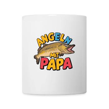 Fishing with Papa Pike and Fishing Slogan - Mug - white - Front