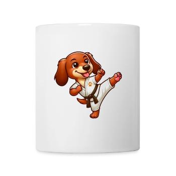 Teckel Karaté Arts martiaux High Kick Arts martiaux - Mug blanc - blanc - Devant