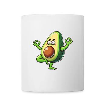 Avocat Yoga Méditation Bouddhisme Zen Namaste - Mug blanc - blanc - Devant
