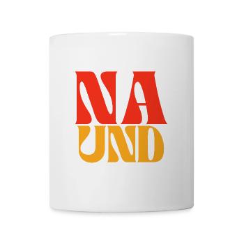 So what - in 70s hippie style - Mug - white - Front