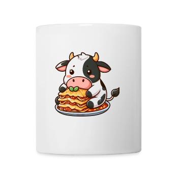 Amateur de lasagnes au taureau de vache Italie Nourriture - Mug blanc - blanc - Devant