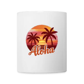 Aloha Vintage Sunset - Mug - white - Front