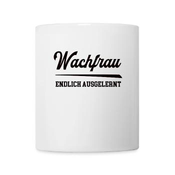 Wachfrau Ausbildung Bestanden Wachdienst Secruity - Tasse - Weiß - Vorne