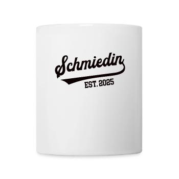 Schmiedin 2025 Beruf Schmied Schmiede Frauen Azubi - Tasse - Weiß - Vorne