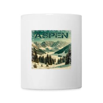Aspen Ski Snowboard Vintage Winter Getaway - Mug - white - Front