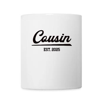 Cousin 2025 Cousins Baby Schwangerschaft Verkünden - Tasse - Weiß - Vorne