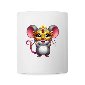 Mardi Gras Mouse Rat Mask Carnival - Mug - white - Front