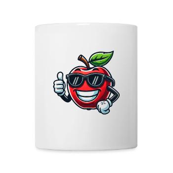 Cool Apple Fruit with Sunglasses - Mug - white - Front