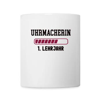 Ausbildung Uhrmacherin 1. Lehrjahr Uhrmacher Lehre - Tasse - Weiß - Vorne