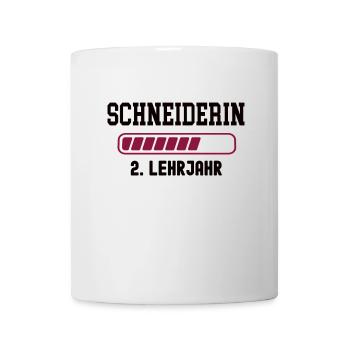 Ausbildung Schneiderin 2. Lehrjahr Schneiderlehre - Tasse - Weiß - Vorne