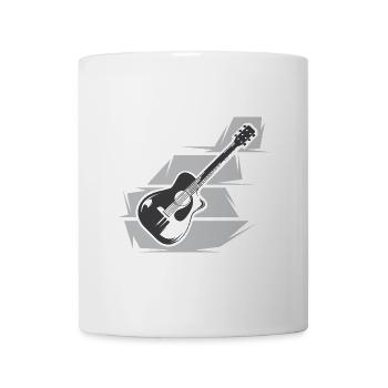 Gitarre Illustration Musiker Gitarrist Western - Tasse - Weiß - Vorne