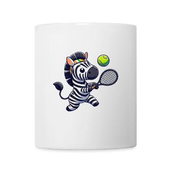 Zebra Tennis Players Tennis Club Tennis Match - Mug blanc - blanc - Devant