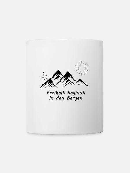La liberté à la montagne - Mug blanc - blanc