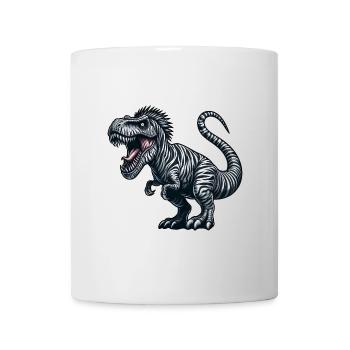 Dino Trex Zebra Fusion Fantasiewesen skurril - Tasse - Weiß - Vorne