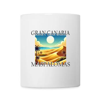 Maspalomas Dunes Beach Desert Gran Canaria - Mug - white - Front