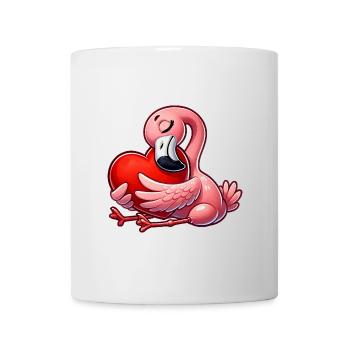 Flamingo Love Saint-Valentin Romance in Love - Mug blanc - blanc - Devant