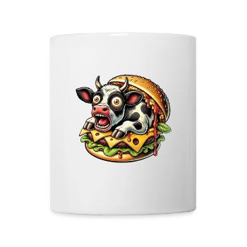 Whimsical Halloween Burger Horror Flesh Ironic - Mug - white - Front