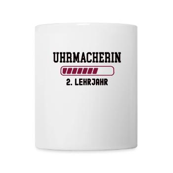 Ausbildung Uhrmacherin 2. Lehrjahr Uhrmacherlehre - Tasse - Weiß - Vorne