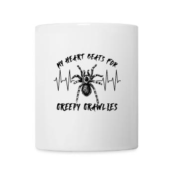 My Heart Beats For Creepy Crawlies - Big Spider - Mug - white - Front
