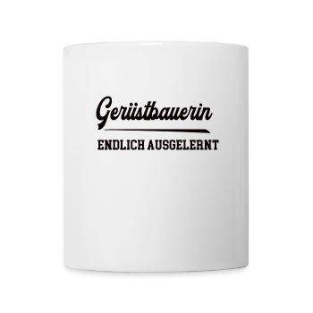 Gerüstbauerin Ausbildung Bestanden Azubi Gerüstbau - Tasse - Weiß - Vorne