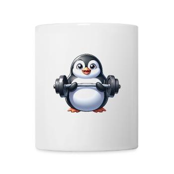 Pingouin Entraînement Fitness Mignon Drôle - Mug blanc - blanc - Devant