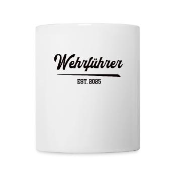 Wehrführer 2025 Dienstgrad Freiwillige Feuerwehr - Tasse - Weiß - Vorne