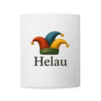 Helau Karneval Jester Hut - Tasse - Weiß - Vorne
