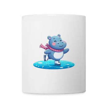 Designs For Kids – Fröhliche Nilpferde - Tasse - Weiß - Vorne