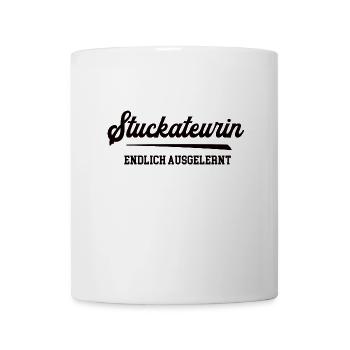 Stuckateurin Ausbildung Bestanden Azubi Stuckateur - Tasse - Weiß - Vorne