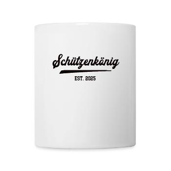 Schützenkönig 2025 Schützen König Schützenverein - Tasse - Weiß - Vorne