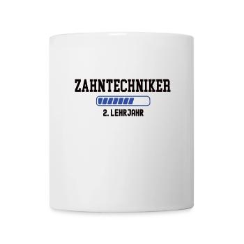 Ausbildung Zahntechniker 2. Lehrjahr Zahntechnik - Tasse - Weiß - Vorne