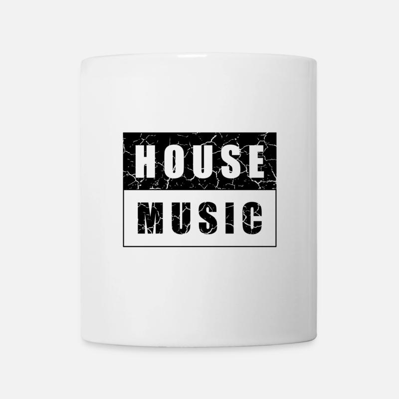House Music Design Electro - Mug - white