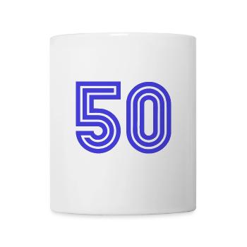 50. 50 YEARS. 50th ANNIVERSARY. 50 YEARS ANNIVERSARY. - Mug - white - Front