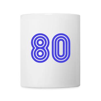 80. 80 YEARS. 80th ANNIVERSARY. 80 YEARS ANNIVERSARY. - Mug - white - Front
