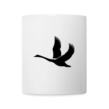 Cygne aux ailes énormes - Mug blanc - blanc - Devant