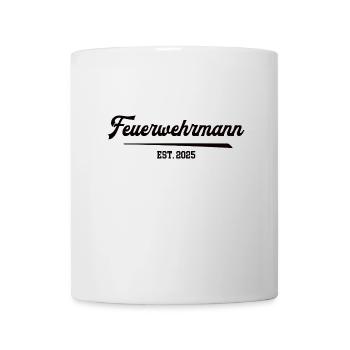Feuerwehrmann 2025 Ausbildung Prüfung Bestanden 25 - Tasse - Weiß - Vorne