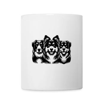 Three pretty dogs as a portrait - Mug - white - Front