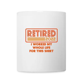 Retraite 2022 Retraité 2022 Graphique - Mug blanc - blanc - Devant