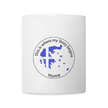 This is where my story begins Griechenland Greece - Tasse - Weiß - Vorne