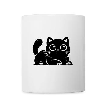 Cute Lucky Cat Cats Drawing - Mug - white - Front