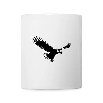 Elegant glider eagle on wide wings - Mug - white - Front