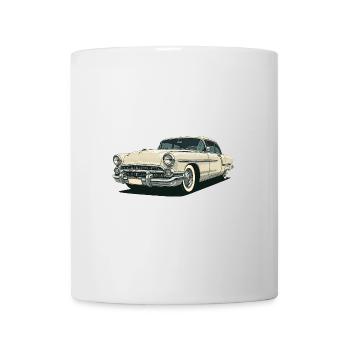 Oldtimer US Car - Klassischer Straßenkreuzer 50er - Tasse - Weiß - Vorne