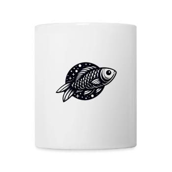Fish in black and white - Mug - white - Front